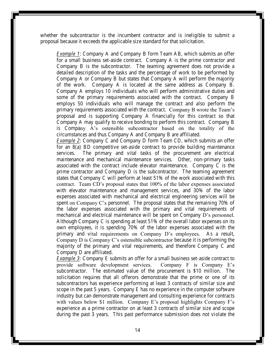 Small Business Compliance Guide Size and Affiliation, Page 14