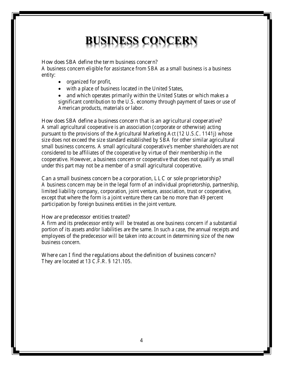 Small Business Compliance Guide Size and Affiliation, Page 4
