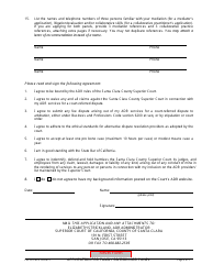 Form FM-1019 Application for Family Division Private Mediation &amp; Collaborative Practice Panels - County of Santa Clara, California, Page 3