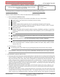 Form FM-1057 Stipulation and Order Appointing Child Custody Private Evaluator - County of Santa Clara, California