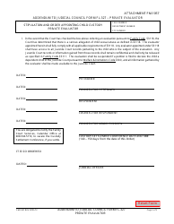 Form FM-1057 Stipulation and Order Appointing Child Custody Private Evaluator - County of Santa Clara, California, Page 3