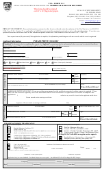 VSA Form 11.1 Application for Prince Edward Island Marriage &amp; Death Records - Prince Edward Island, Canada