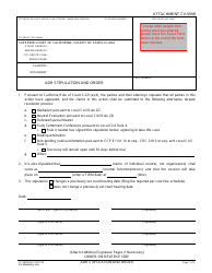 Attachment CV-5008 Adr Stipulation and Order - County of Santa Clara, California