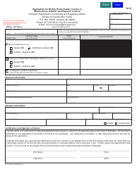 Form BCC-968 Application for Mobile Home Dealer License or Mobile Home Installer and Repairer License - Michigan, Page 2
