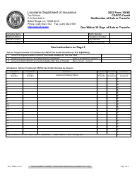 Form 1068E Capco Credit Notification of Sale or Transfer - Louisiana