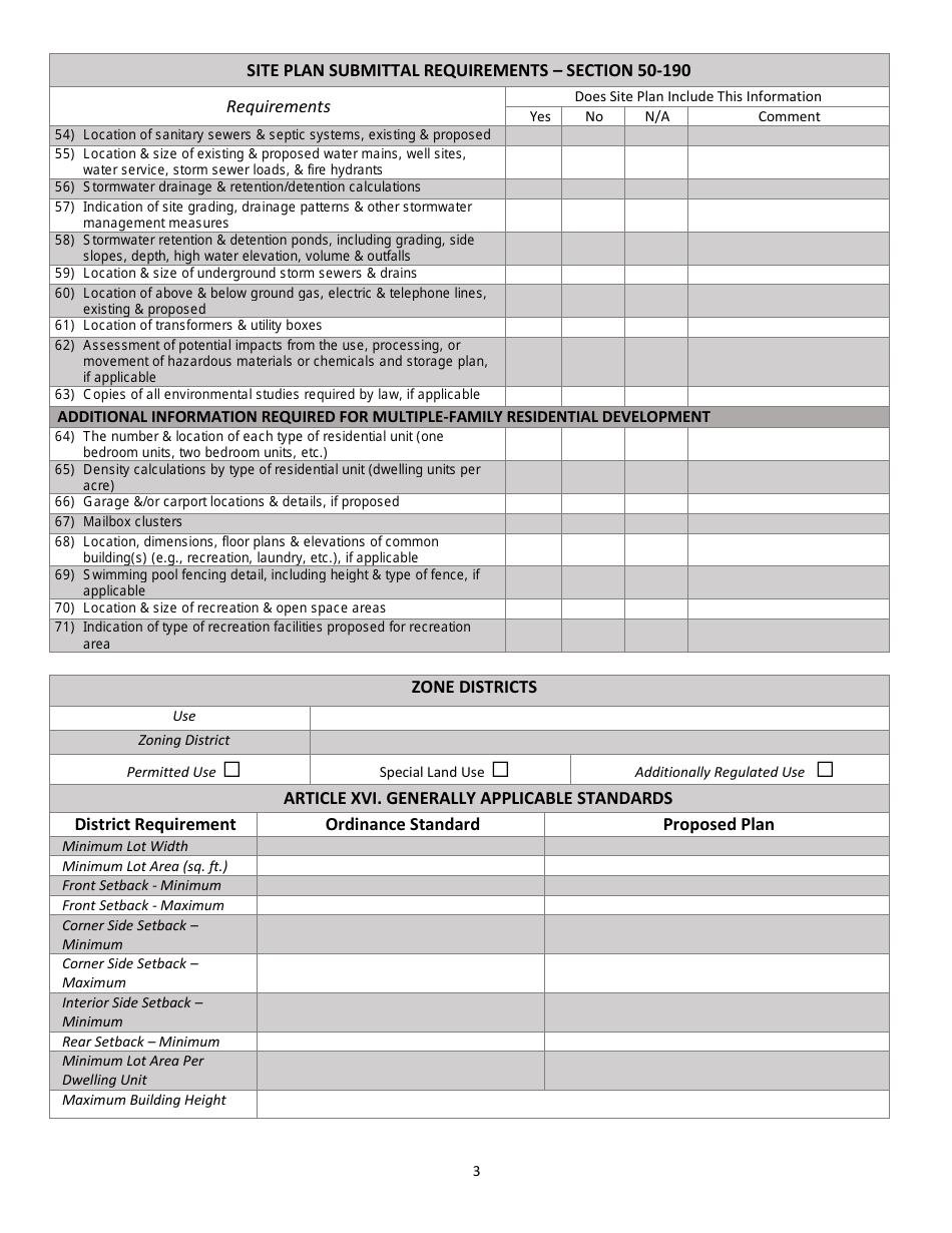 City of Flint, Michigan Site Plan Checklist - Fill Out, Sign Online and ...