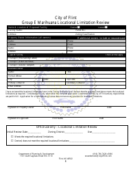 Group E Marihuana Facilities Special Regulated Use Permit/License Application - City of Flint, Michigan, Page 8