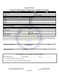 Group G Marihuana Facilities Special Regulated Use Permit/License Application - City of Flint, Michigan, Page 8