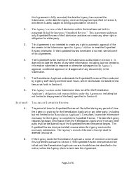 Agreement for Expedited Site Remediation Program Review - Illinois, Page 2