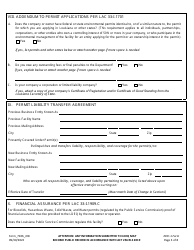 Form NOC-1 (7106_R08) Notification of Change Form for Company Name Changes, Facility Name Changes, and Permit Transfers Associated With Ownership and/or Operator Changes for a Facility With Effective Permit(S) - Louisiana, Page 3