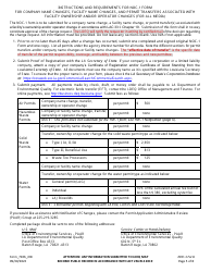 Form NOC-1 (7106_R08) Notification of Change Form for Company Name Changes, Facility Name Changes, and Permit Transfers Associated With Ownership and/or Operator Changes for a Facility With Effective Permit(S) - Louisiana, Page 5