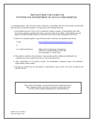 DBPR Form CO6000-9 Petition for Appointment of Election Monitor - Florida