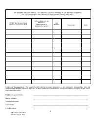 DBPR Form CO6000-9 Petition for Appointment of Election Monitor - Florida, Page 4