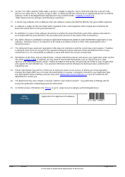Form LA28 Part B Approval of a Sublease Application - Queensland, Australia, Page 2