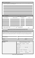 Application for Marked Gasoline and/or Marked Diesel Oil Permit for Operations Other Than Aquaculturists, Custom Agricultural Contractors, Farmers or Fishers - Prince Edward Island, Canada, Page 2