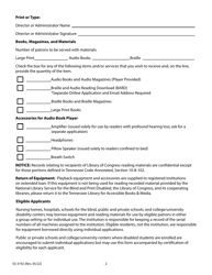 Form SS-3192 Application for Free Library Services: Institutional - Tennessee, Page 2