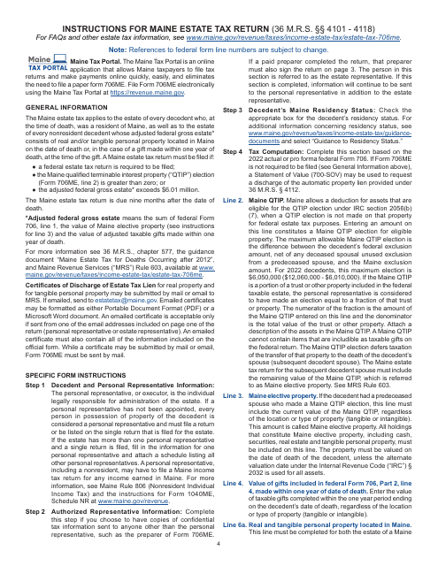 Form 706ME  Printable Pdf