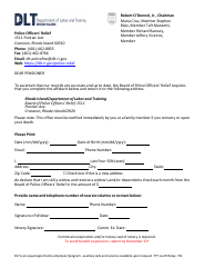 Document preview: Affidavit (Annual) - Rhode Island