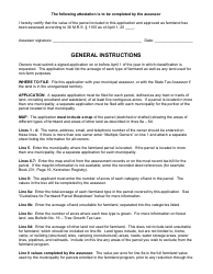 Application for Farmland Program Classification - Maine, Page 3