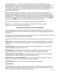 Application for Farmland Program Classification - Maine, Page 4