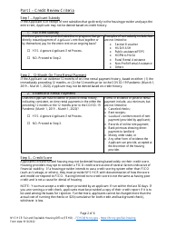 Individualized Assessment Credit Worksheet - Applying New York State Credit Policy for Applicants to State-Funded Housing - New York, Page 2