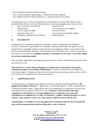 Festivals and Events Funding Application - Prince Edward Island, Canada, Page 2