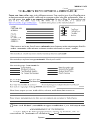 Form MDHS-CSE-472 Noncustodial Parent Contempt Questionnaire - Mississippi