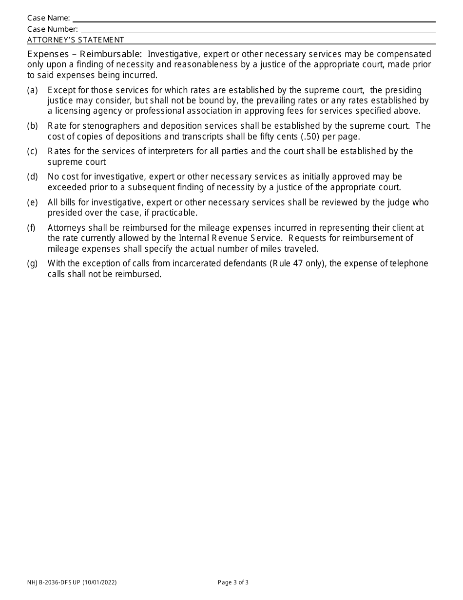 Form NHJB-2036-DFSUP Attorneys Statement - New Hampshire, Page 3