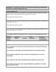 Medical Marihuana License Application for Growing by Patients - City of Muskegon, Michigan, Page 2