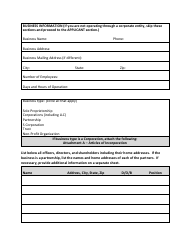 Medical Marihuana License Application for Facilities to Be Used by Primary Caregivers - City of Muskegon, Michigan, Page 2