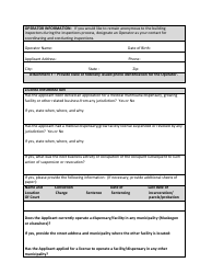 Medical Marihuana License Application for Facilities to Be Used by Primary Caregivers - City of Muskegon, Michigan, Page 4