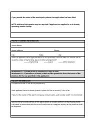 Medical Marihuana License Application for Facilities to Be Used by Primary Caregivers - City of Muskegon, Michigan, Page 5
