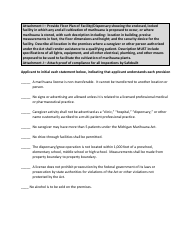 Medical Marihuana License Application for Facilities to Be Used by Primary Caregivers - City of Muskegon, Michigan, Page 6