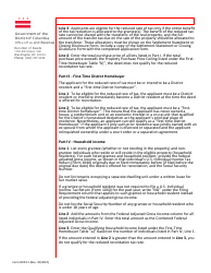 Form ROD11 Reduced Recordation Tax Rate for First-Time Homebuyers - Washington, D.C., Page 2