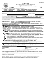 Document preview: Form HC-5 Employee Notification to Employer - Hawaii
