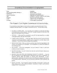 Pre-complaint Questionnaire - Employment - Hawaii, Page 2