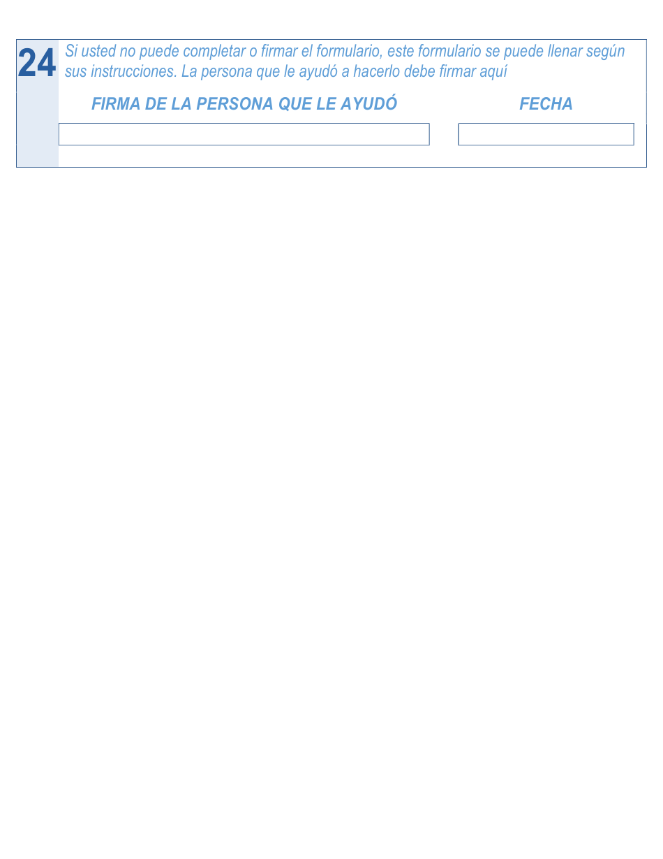 Formulario De Registro Electoral En Arizona - Large Print - Arizona (Spanish), Page 4