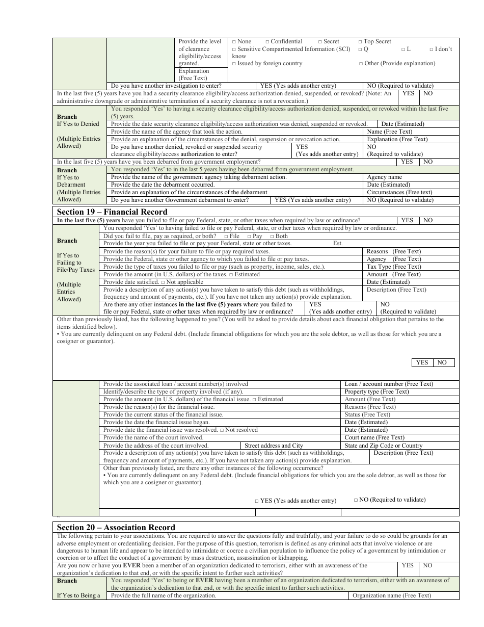 Form SF-85 - Fill Out, Sign Online And Download Printable PDF ...