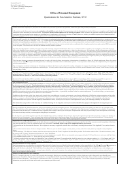 Form SF-85 Questionnaire for Non-sensitive Positions, Page 2
