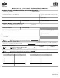 Form SF-3119 Application for Court-Ordered Benefits for Former Spouse, Page 3