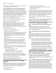 Instructions for Form PT-101 Tax on Motor Fuels - New York, Page 2