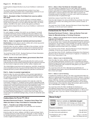 Instructions for Form PT-103 Tax on Residual Petroleum Product Businesses - New York, Page 2