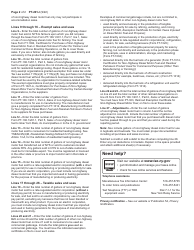 Instructions for Form PT-201 Retailers of Non-highway Diesel Motor Fuel Only - New York, Page 2