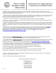 Application for Commission as Notary Public - Iowa, Page 2