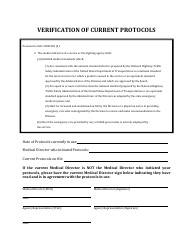 Document preview: Verification of Current Protocols - Nevada