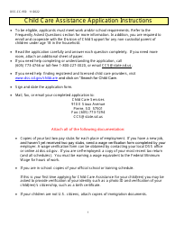 Form DSS-CC-950 Child Care Assistance Application - South Dakota