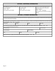 Form DSS-SE-408 Application for Child Support Services - South Dakota, Page 10