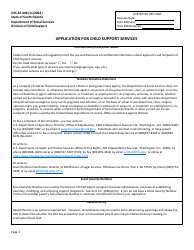 Form DSS-SE-408 Application for Child Support Services - South Dakota, Page 3