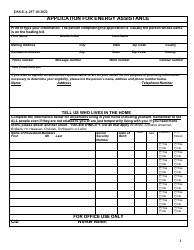 Form DSS-EA-297 Application for Energy Assistance - South Dakota, Page 3