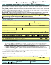 Form DSS-EA-301 Economic Assistance Application - South Dakota